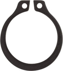 Rotor Clip - 0.53" Groove Diam, 9/16" Shaft Diam, Phosphate Steel, Snap External Retaining Rings - 0.039" Groove Width, 0.016" Groove Depth, 0.035" Ring Thickness, Grade 1060-1090 - Industrial Tool & Supply