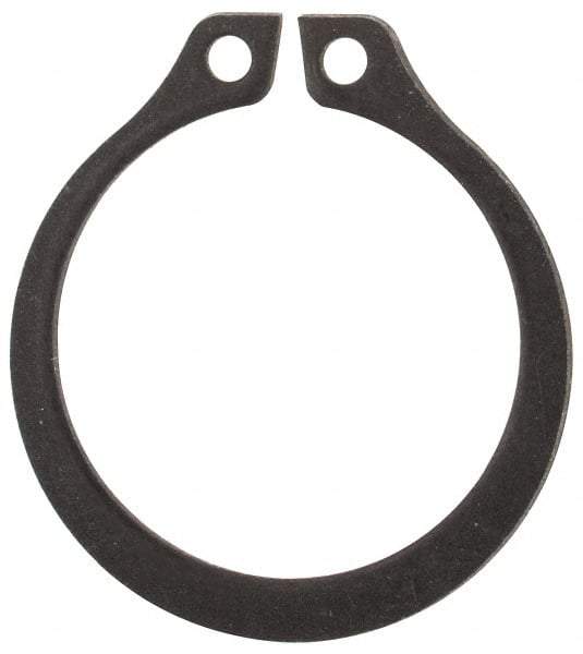 Rotor Clip - 0.588" Groove Diam, 5/8" Shaft Diam, Phosphate Steel, Snap External Retaining Rings - 0.039" Groove Width, 0.018" Groove Depth, 0.035" Ring Thickness, Grade 1060-1090 - Industrial Tool & Supply