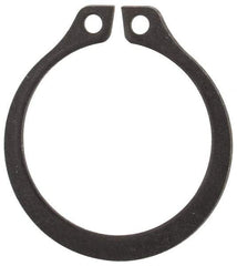 Rotor Clip - 0.588" Groove Diam, 5/8" Shaft Diam, Phosphate Steel, Snap External Retaining Rings - 0.039" Groove Width, 0.018" Groove Depth, 0.035" Ring Thickness, Grade 1060-1090 - Industrial Tool & Supply