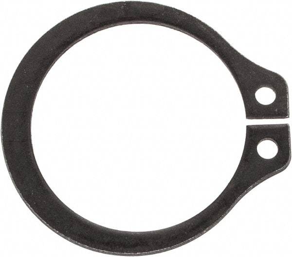 Rotor Clip - 0.559" Groove Diam, 19/32" Shaft Diam, Phosphate Steel, Snap External Retaining Rings - 0.039" Groove Width, 0.017" Groove Depth, 0.035" Ring Thickness, Grade 1060-1090 - Industrial Tool & Supply