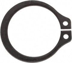 Rotor Clip - 0.559" Groove Diam, 19/32" Shaft Diam, Phosphate Steel, Snap External Retaining Rings - 0.039" Groove Width, 0.017" Groove Depth, 0.035" Ring Thickness, Grade 1060-1090 - Industrial Tool & Supply