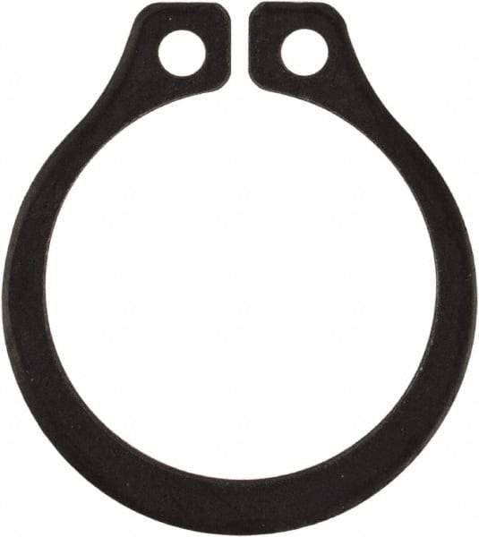 Rotor Clip - 0.412" Groove Diam, 7/16" Shaft Diam, Phosphate Steel, Snap External Retaining Rings - 0.029" Groove Width, 0.013" Groove Depth, 0.025" Ring Thickness, Grade 1060-1090 - Industrial Tool & Supply