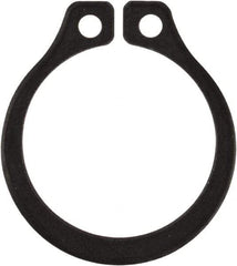 Rotor Clip - 0.412" Groove Diam, 7/16" Shaft Diam, Phosphate Steel, Snap External Retaining Rings - 0.029" Groove Width, 0.013" Groove Depth, 0.025" Ring Thickness, Grade 1060-1090 - Industrial Tool & Supply