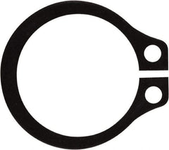 Rotor Clip - 0.382" Groove Diam, 13/32" Shaft Diam, Phosphate Steel, Snap External Retaining Rings - 0.029" Groove Width, 0.012" Groove Depth, 0.025" Ring Thickness, Grade 1060-1090 - Industrial Tool & Supply