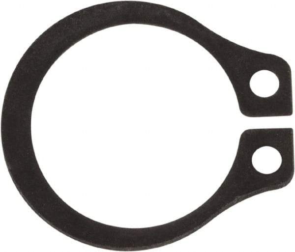 Rotor Clip - 0.352" Groove Diam, 3/8" Shaft Diam, Phosphate Steel, Snap External Retaining Rings - 0.029" Groove Width, 0.012" Groove Depth, 0.025" Ring Thickness, Grade 1060-1090 - Industrial Tool & Supply