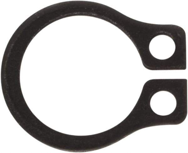 Rotor Clip - 0.23" Groove Diam, 1/4" Shaft Diam, Phosphate Steel, Snap External Retaining Rings - 0.029" Groove Width, 0.01" Groove Depth, 0.025" Ring Thickness, Grade 1060-1090 - Industrial Tool & Supply