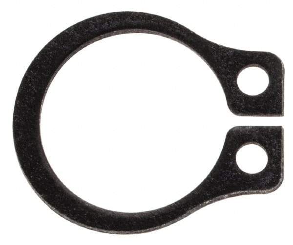 Rotor Clip - 0.29" Groove Diam, 5/16" Shaft Diam, Phosphate Steel, Snap External Retaining Rings - 0.029" Groove Width, 0.011" Groove Depth, 0.025" Ring Thickness, Grade 1060-1090 - Industrial Tool & Supply