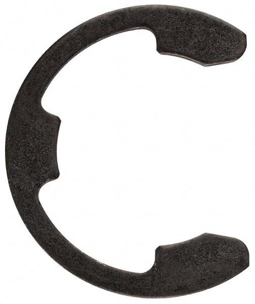 Rotor Clip - 1.079" Groove Diam, 1-3/16" Shaft Diam, Phosphate Steel, E Style External Retaining Rings - 0.068" Groove Width, 0.054" Groove Depth, 0.062" Ring Thickness, Grade 1060-1090 - Industrial Tool & Supply