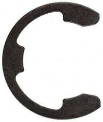 Rotor Clip - 1.079" Groove Diam, 1-3/16" Shaft Diam, Phosphate Steel, E Style External Retaining Rings - 0.068" Groove Width, 0.054" Groove Depth, 0.062" Ring Thickness, Grade 1060-1090 - Industrial Tool & Supply