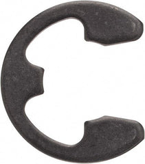 Rotor Clip - 0.396" Groove Diam, 1/2" Shaft Diam, Phosphate Steel, E Style External Retaining Rings - 0.046" Groove Width, 0.052" Groove Depth, 0.042" Ring Thickness, Grade 1060-1090 - Industrial Tool & Supply