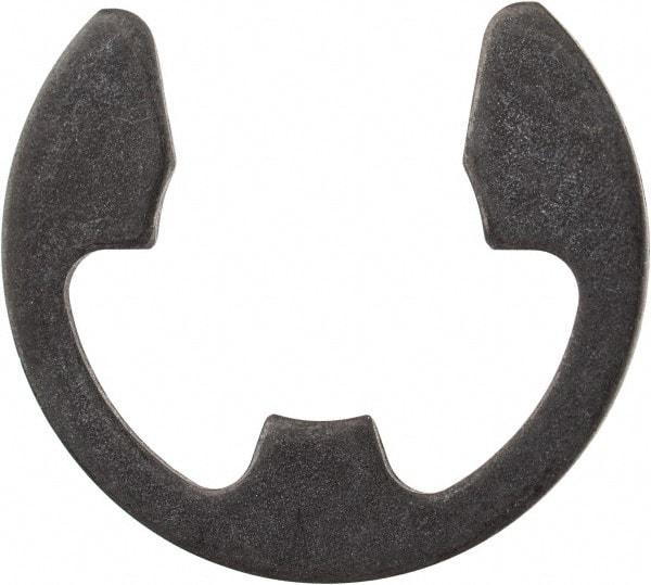 Rotor Clip - 0.485" Groove Diam, 5/8" Shaft Diam, Phosphate Steel, E Style External Retaining Rings - 0.046" Groove Width, 0.07" Groove Depth, 0.042" Ring Thickness, Grade 1060-1090 - Industrial Tool & Supply