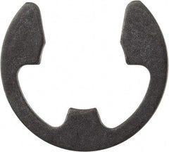 Rotor Clip - 0.485" Groove Diam, 5/8" Shaft Diam, Phosphate Steel, E Style External Retaining Rings - 0.046" Groove Width, 0.07" Groove Depth, 0.042" Ring Thickness, Grade 1060-1090 - Industrial Tool & Supply