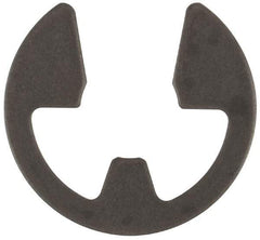 Rotor Clip - 0.21" Groove Diam, 1/4" Shaft Diam, Phosphate Steel, E Style External Retaining Rings - 0.029" Groove Width, 0.02" Groove Depth, 0.025" Ring Thickness, Grade 1060-1090 - Industrial Tool & Supply
