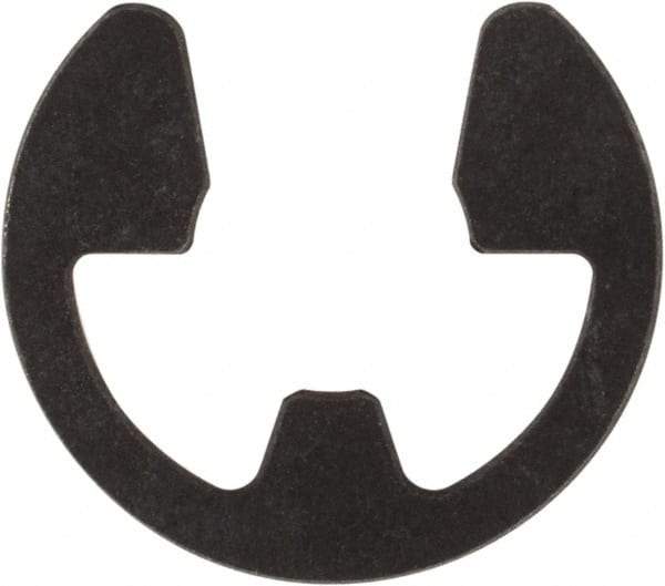 Rotor Clip - 3/16" Groove Diam, 7/32" Shaft Diam, Phosphate Steel, E Style External Retaining Rings - 0.029" Groove Width, 0.015" Groove Depth, 0.025" Ring Thickness, Grade 1060-1090 - Industrial Tool & Supply