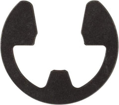 Rotor Clip - 3/16" Groove Diam, 7/32" Shaft Diam, Phosphate Steel, E Style External Retaining Rings - 0.029" Groove Width, 0.015" Groove Depth, 0.025" Ring Thickness, Grade 1060-1090 - Industrial Tool & Supply