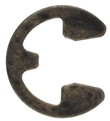 Rotor Clip - 0.147" Groove Diam, 3/16" Shaft Diam, Phosphate Steel, E Style External Retaining Rings - 0.029" Groove Width, 0.02" Groove Depth, 0.025" Ring Thickness, Grade 1060-1090 - Industrial Tool & Supply