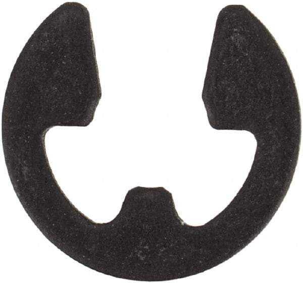 Rotor Clip - 0.127" Groove Diam, 11/64" Shaft Diam, Phosphate Steel, E Style External Retaining Rings - 0.029" Groove Width, 0.022" Groove Depth, 0.025" Ring Thickness, Grade 1060-1090 - Industrial Tool & Supply