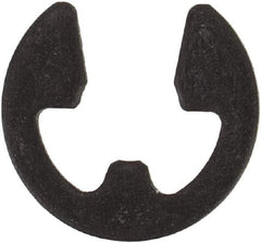 Rotor Clip - 0.127" Groove Diam, 11/64" Shaft Diam, Phosphate Steel, E Style External Retaining Rings - 0.029" Groove Width, 0.022" Groove Depth, 0.025" Ring Thickness, Grade 1060-1090 - Industrial Tool & Supply