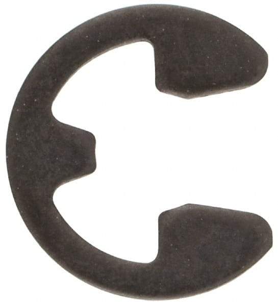 Rotor Clip - 0.116" Groove Diam, 5/32" Shaft Diam, Phosphate Steel, E Style External Retaining Rings - 0.029" Groove Width, 0.02" Groove Depth, 0.025" Ring Thickness, Grade 1060-1090 - Industrial Tool & Supply