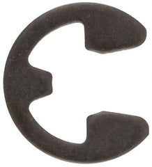 Rotor Clip - 0.116" Groove Diam, 5/32" Shaft Diam, Phosphate Steel, E Style External Retaining Rings - 0.029" Groove Width, 0.02" Groove Depth, 0.025" Ring Thickness, Grade 1060-1090 - Industrial Tool & Supply