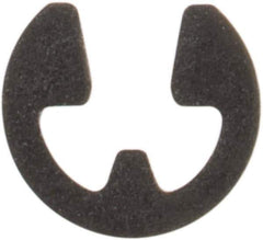 Rotor Clip - 0.052" Groove Diam, 1/16" Shaft Diam, Phosphate Steel, E Style External Retaining Rings - 0.012" Groove Width, 0.005" Groove Depth, 0.01" Ring Thickness, Grade 1060-1090 - Industrial Tool & Supply