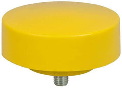 NUPLA - 4" Face Diam, Grade Extra Hard, Yellow Hammer Replacement Tip - 18 oz Head, Plastic - Industrial Tool & Supply