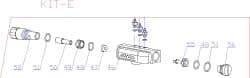 RivetKing - 3 to 6" Air Valve Kit for Rivet Tool - Includes Air Valve Body, Air Valve Ring, O-Ring, Air Valve Base, Valve Rod - Industrial Tool & Supply