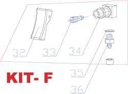 RivetKing - 3 to 6" Trigger Kit for Rivet Tool - Includes Trigger Valve, On/Off Base, O-Ring - Industrial Tool & Supply