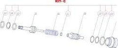 RivetKing - 3 to 6" Seal Kit for Rivet Tool - Industrial Tool & Supply