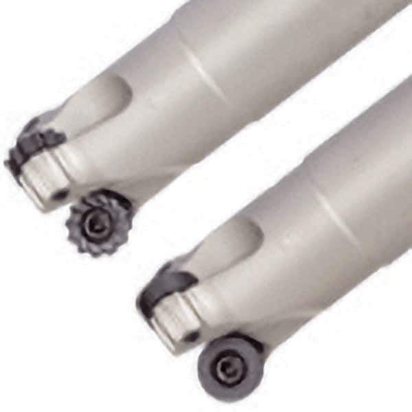 Iscar - 32mm Cutting Diam, 32mm Shank Diam, 12mm Max Depth of Cut, Straight Shank Indexable Copy End Mill - 3 Inserts, RCMT/RCCT-MO, RCMT/RCMW/RCCW-FW, RCMW/RCCW-MO Insert, ERW Toolholder, Through Coolant - Industrial Tool & Supply