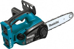Makita - 36 Volt, 1650 Ft/min, Battery Powered Chainsaw - 12" Guide Bar Length, 3/8" Chain Pitch - Industrial Tool & Supply