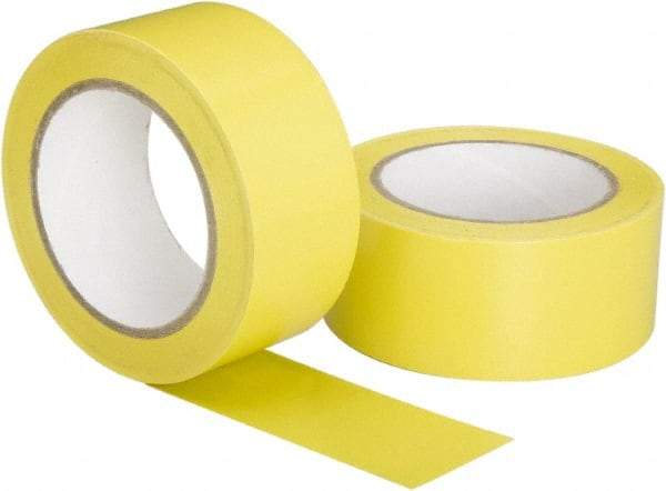 Ability One - Yellow Solid Color Vinyl Tape - 2" Wide x 108' Long, General Traffic - Industrial Tool & Supply