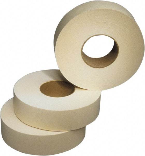 Ability One - 2" x 120 Yd Beige Rubber Adhesive Packaging Tape - Paper Backing, 2.2 mil Thick, Series Industrial Grade - Industrial Tool & Supply