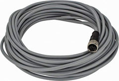 Telemecanique Sensors - 3 Amp, M12 4 Pin Female Straight Cordset Sensor and Receptacle - 250 VAC, 300 VDC, 10m Cable Length, IP67 Ingress Rating - Industrial Tool & Supply