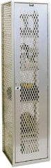 Hallowell - 1 Door, 1 Tier, Welded Locker - Industrial Tool & Supply