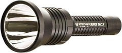 Streamlight - White LED Bulb, 200 Lumens, Industrial/Tactical Flashlight - Black Aluminum Body, 2 CR123A Lithium Batteries Included - Industrial Tool & Supply