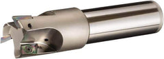 Sumitomo - 1" Cut Diam, 1" Shank Diam, 10" OAL, Indexable Square Shoulder End Mill - AECT Inserts, Cylindrical Shank, 90° Lead Angle, Through Coolant, Series WaveMill - Industrial Tool & Supply