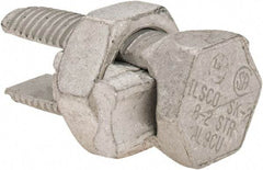 Value Collection - 8 (Solid)/8 (Strand) to 2 (Strand) AWG, Aluminum & Copper Wire Compatible, Silicon Bronze, Hex Split Bolt Connector - Industrial Tool & Supply