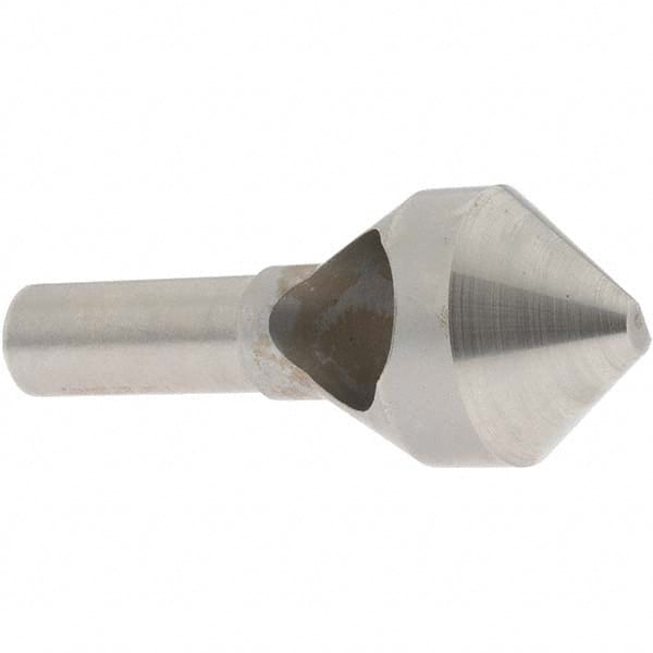 Value Collection - 1-1/8" Head Diam, 1/2" Shank Diam, 0 Flute 82° High Speed Steel Countersink - Industrial Tool & Supply
