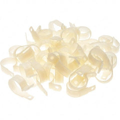Value Collection - 7/8" Bundle Diam, 0.203" Hole, Nylon Clamp - White - Industrial Tool & Supply