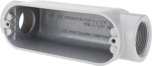 Value Collection - Form 85, C Body, 1-1/4" Trade, IMC, Rigid Aluminum Conduit Body - Oval - Industrial Tool & Supply