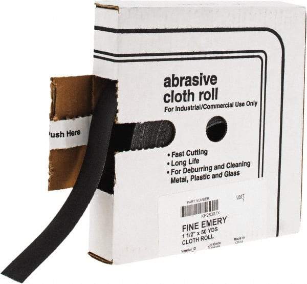 Value Collection - Shop Rolls   Abrasive Material: Emery    Roll Width (Inch): 1-1/2 - Industrial Tool & Supply