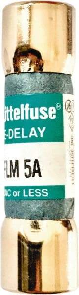Value Collection - 250 VAC, 5 Amp, Time Delay Plug Fuse - 1-1/2" OAL, 10 at AC kA Rating, 13/32" Diam - Industrial Tool & Supply
