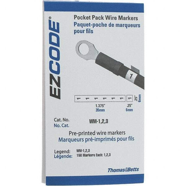 Value Collection - Wire Marker Books & Pens Wire Marker Type: Book Book Type: Numeric - Industrial Tool & Supply