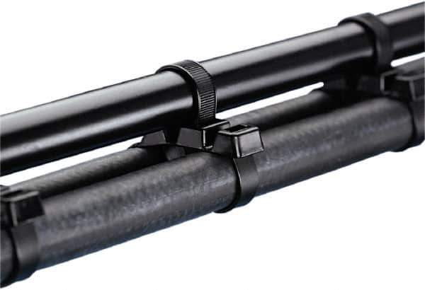 Value Collection - 20" Long Black Nylon Standard Cable Tie - 125 Lb Tensile Strength, 3/4" Thick - Industrial Tool & Supply