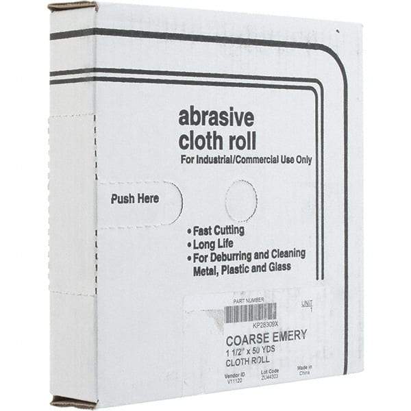 Value Collection - Shop Rolls   Abrasive Material: Emery    Roll Width (Inch): 1-1/2 - Industrial Tool & Supply