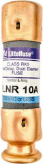 Value Collection - 125 VDC, 250 VAC, 10 Amp, Time Delay General Purpose Fuse - 2" OAL, 200 kA Rating, 9/16" Diam - Industrial Tool & Supply