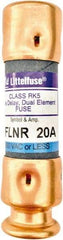 Value Collection - 125 VDC, 250 VAC, 20 Amp, Time Delay General Purpose Fuse - 2" OAL, 200 kA Rating, 9/16" Diam - Industrial Tool & Supply