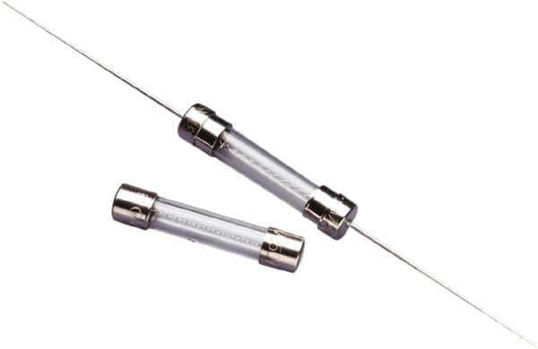 Value Collection - 250 VAC, 6 Amp, Fast-Acting Miniature Glass/Ceramic Fuse - Fuse Holder Mount, 1-1/4" OAL, 1/4" Diam - Industrial Tool & Supply
