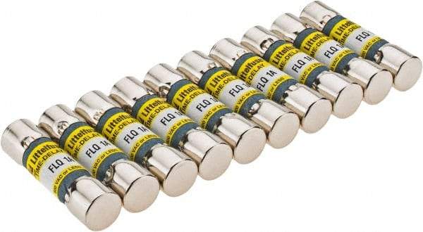 Value Collection - 500 VAC, 1 Amp, Time Delay General Purpose Fuse - 1-1/2" OAL, 13/32" Diam - Industrial Tool & Supply